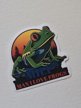10/$10 Man I Love Frogs (MILF) Frog Sticker